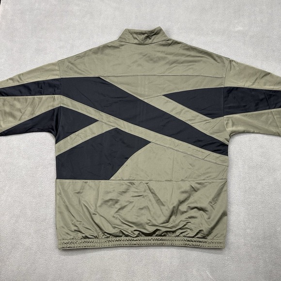 NEW Reebok Identity Vector Knit Track Jacket Men's‎ XL Army Green Full Zip - Picture 15 of 16